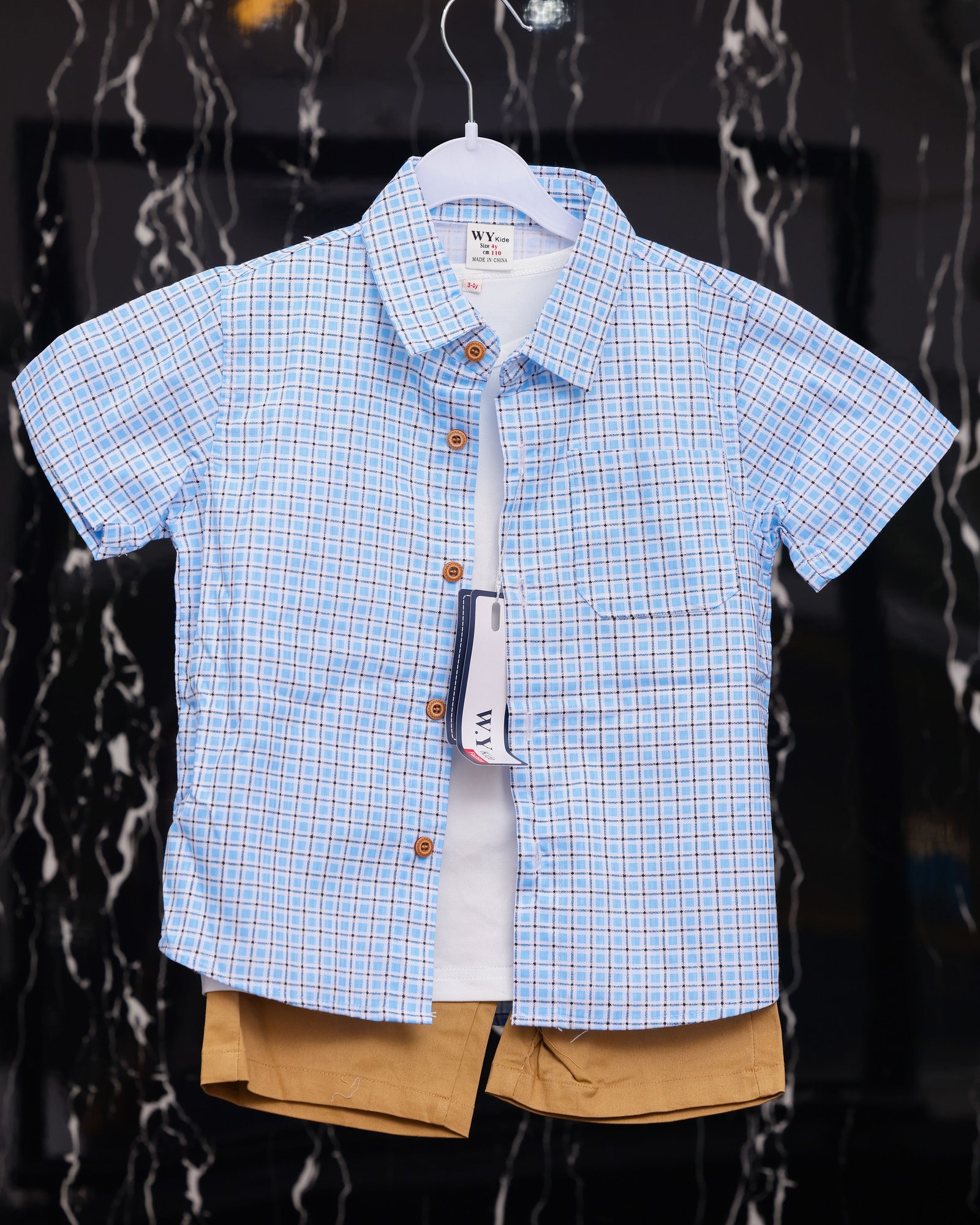 t-shirt,chemise& short